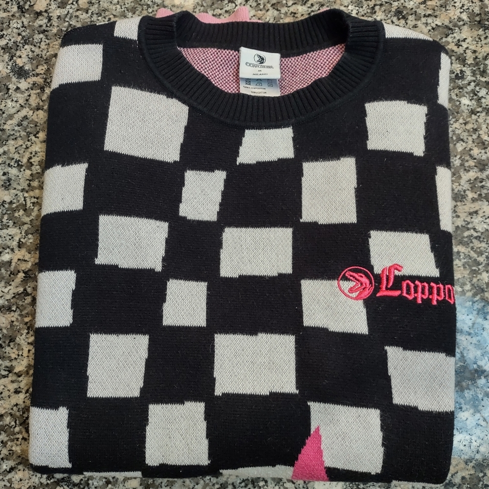 Coppolella Skate Wear Flaming Pink Sweater Medium Size